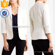 Iovry Stretch Laine Blazer Blazer OEM / ODM Fabrication En Gros Mode Femmes Vêtements (TA7005J)